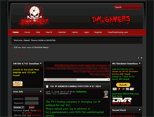 Tablet Screenshot of dmgamers.com